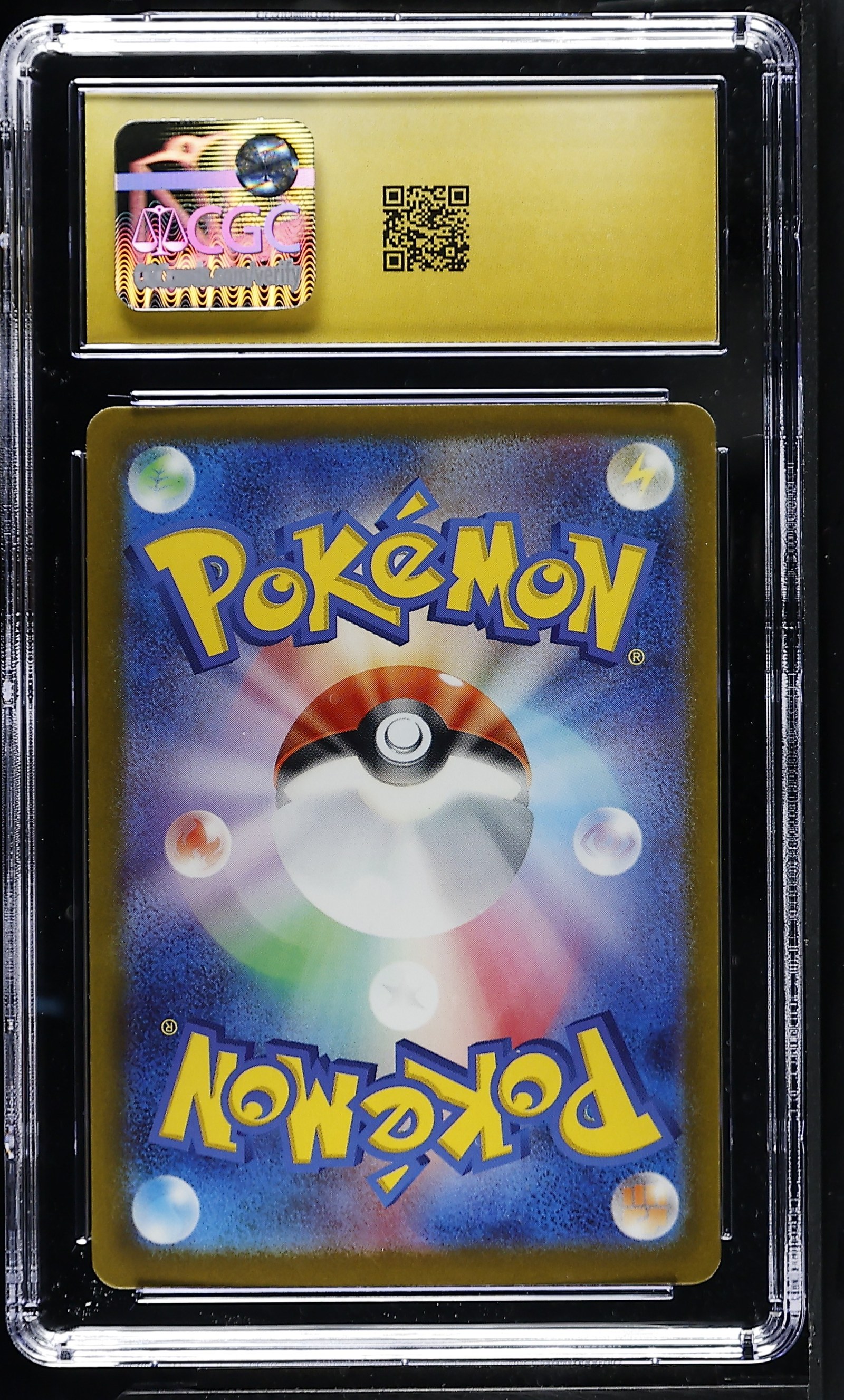Morpeko ex #100/081 Japanese Abyss Eye CGC Pristine 10 Pokemon Graded Slab — back