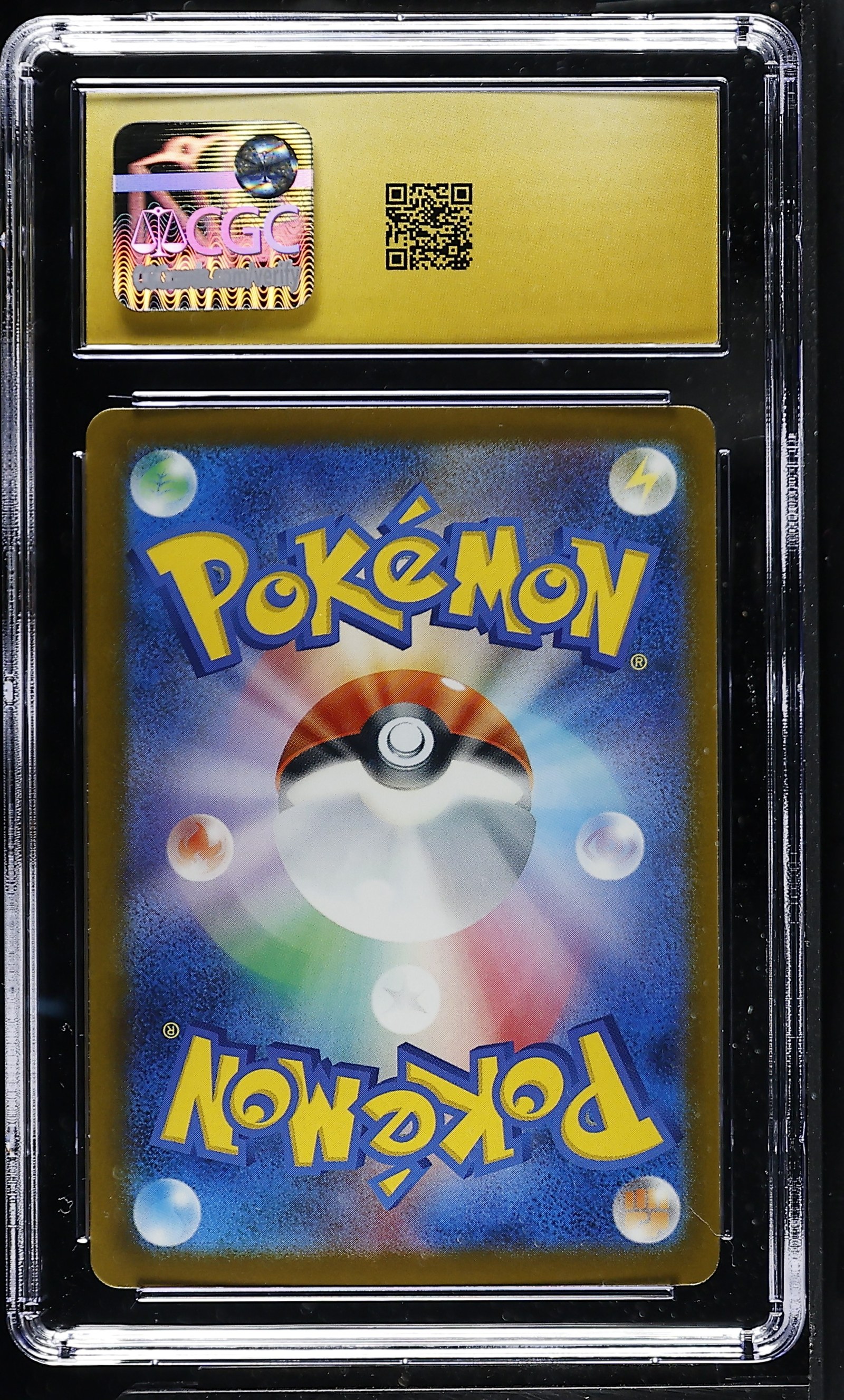 Mega Lucario ex #092/193 Japanese Mega Dream Ex CGC Pristine 10 Pokemon Graded Slab — back