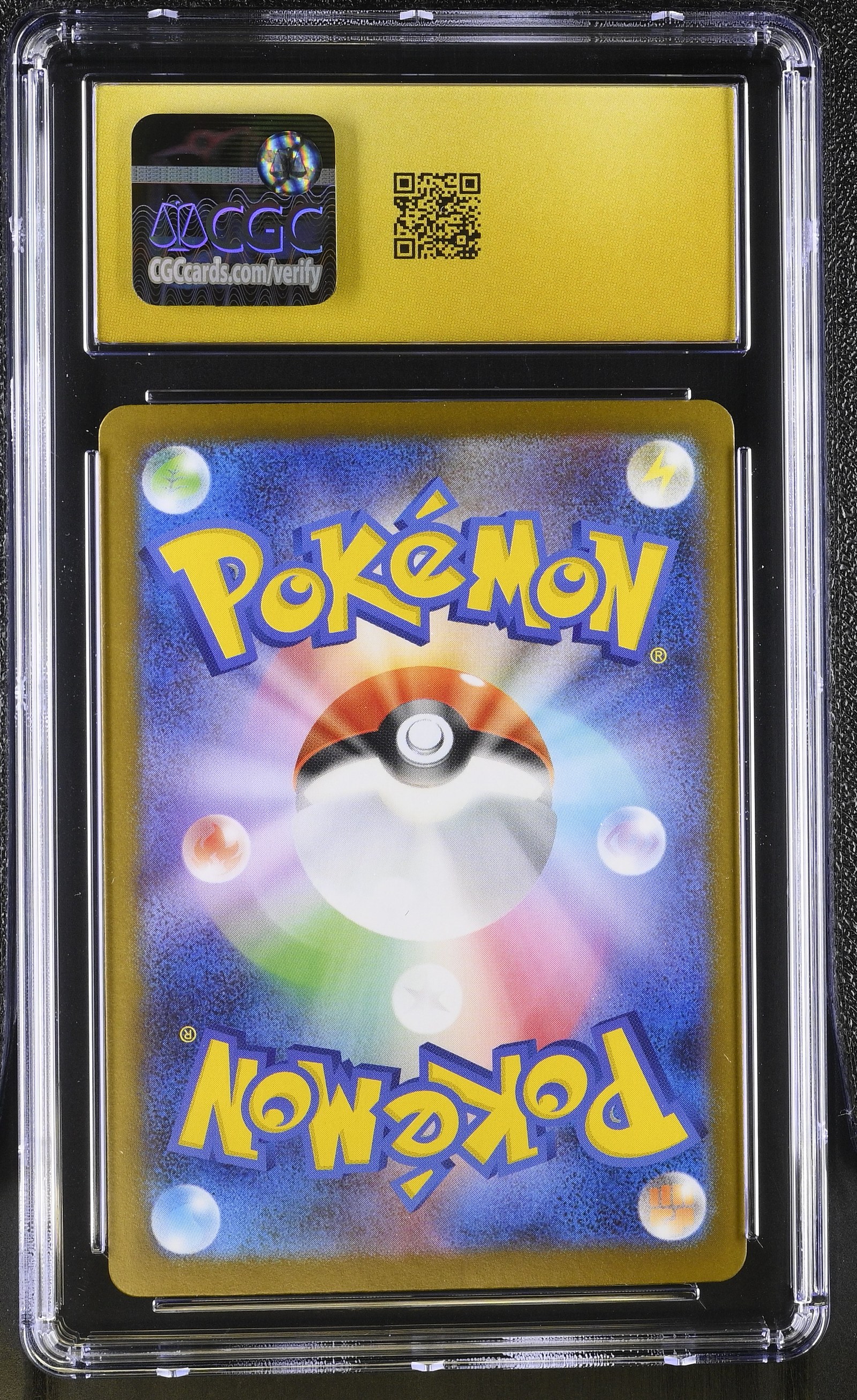 Mega Manectric ex #077/063 Japanese Mega Symphonia CGC Pristine 10 Pokemon Graded Slab — back