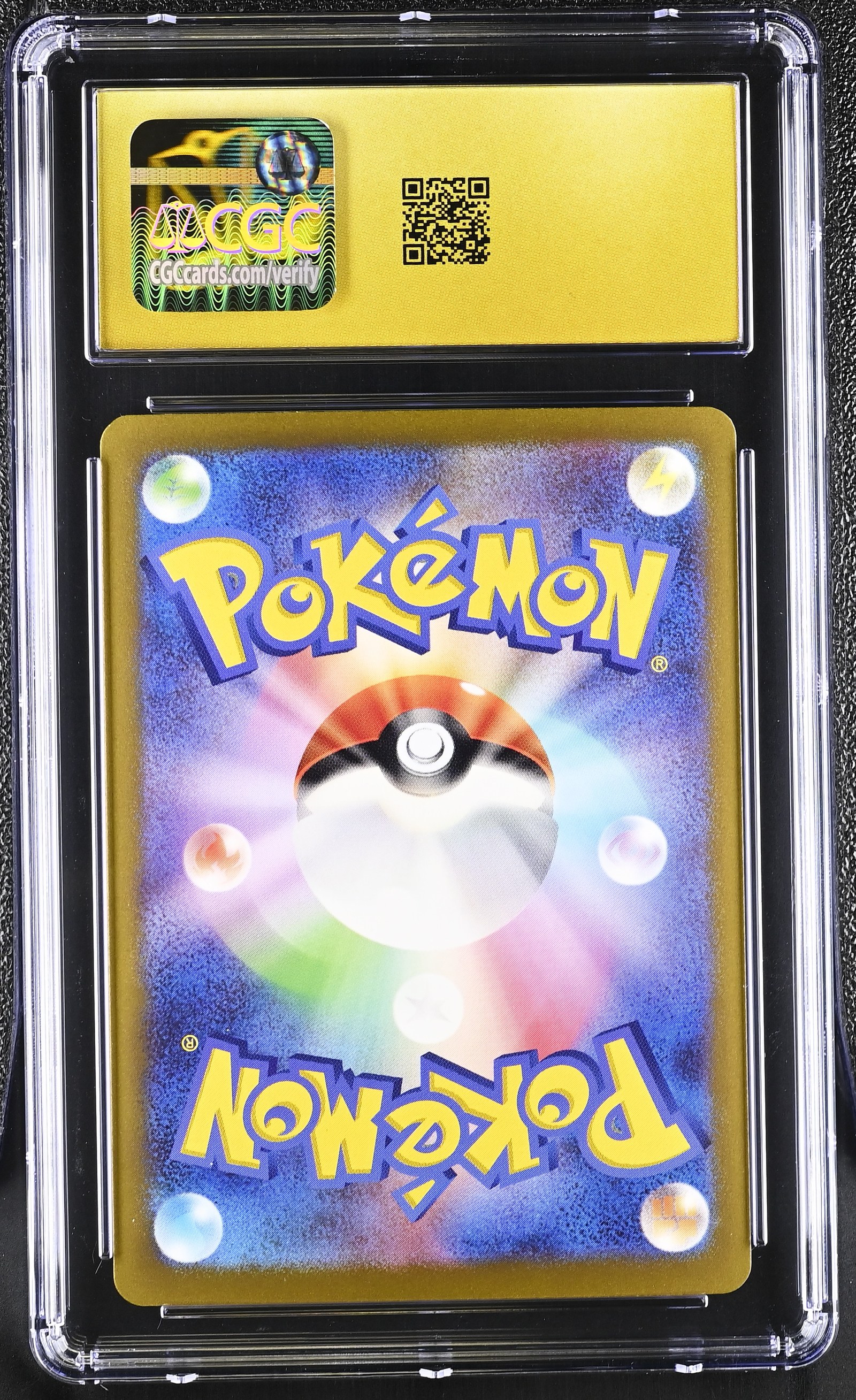 Tyranitar ex #032/108 Japanese Ruler Of The Black Flame CGC Pristine 10 Pokemon Graded Slab — back
