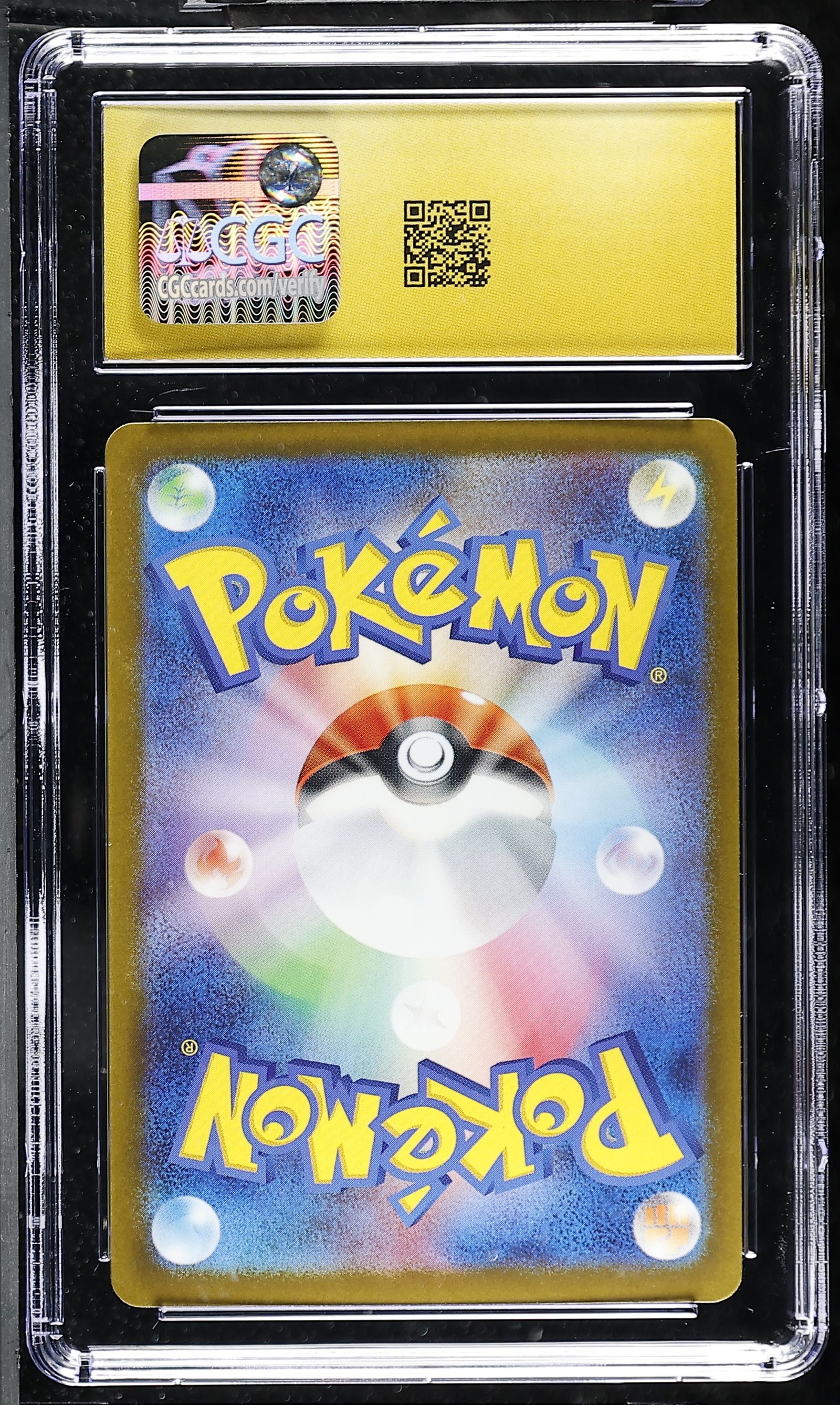 Cinccino ex #103/083 Japanese Ninja Spinner CGC Pristine 10 Pokemon Graded Slab — back