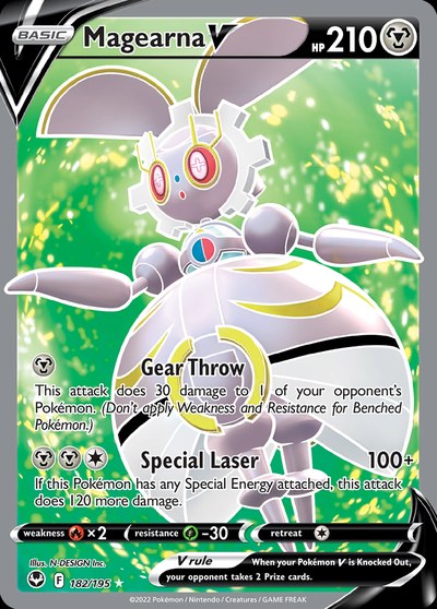 Magearna V 182/195 — Silver Tempest — Ultra Rare