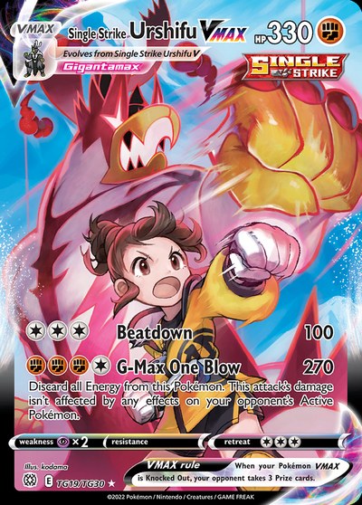 Single Strike Urshifu VMAX #TG19 TG19 — Brilliant Stars — Holo — Lightly Played