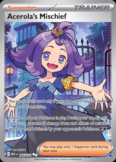 Acerola's Mischief 165 — Mega Evolution — Holo