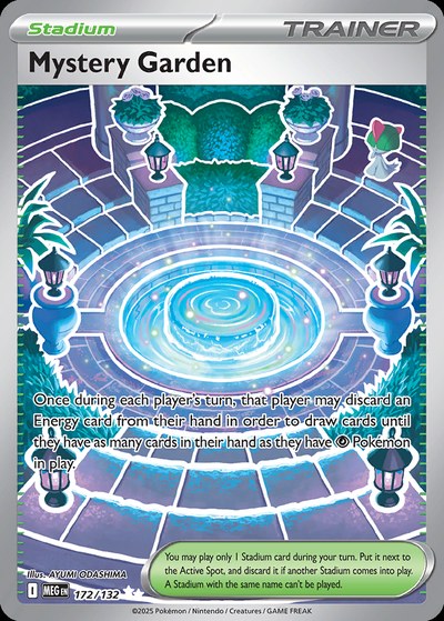 Mystery Garden 172/132 — Mega Evolution — Illustration Rare